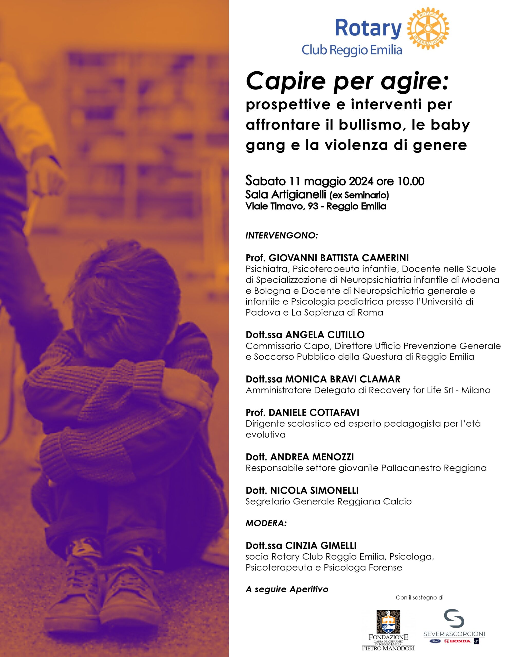 Capire per agire:” prospettive e interventi per affrontare il bullismo, le baby gang e la violenza di genere