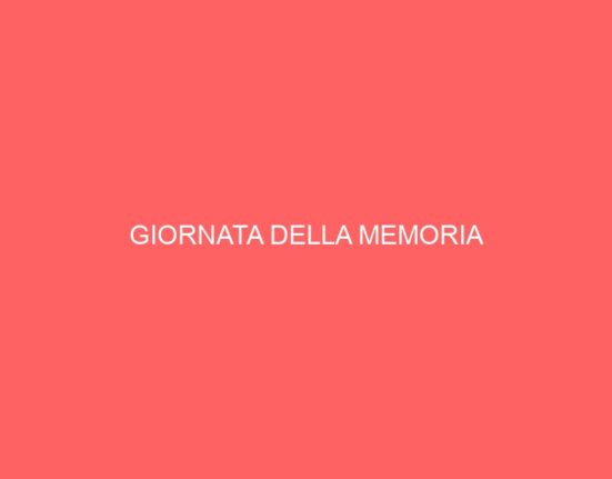 GIORNATA DELLA MEMORIA