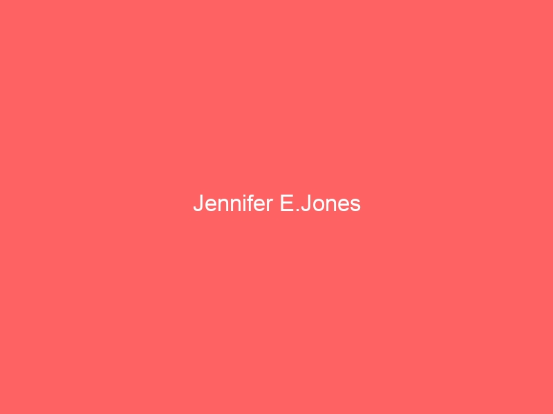 Jennifer E.Jones