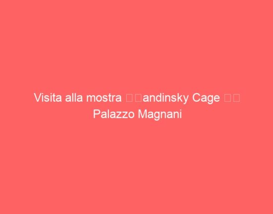 Visita alla mostra “Kandinsky Cage “a Palazzo Magnani